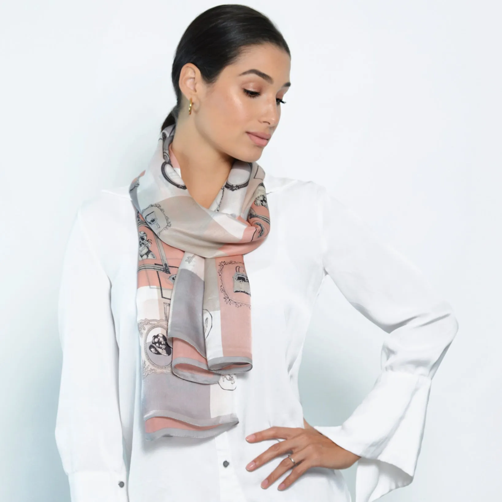 **** OUT OF STOCK  Memento Silk Scarf