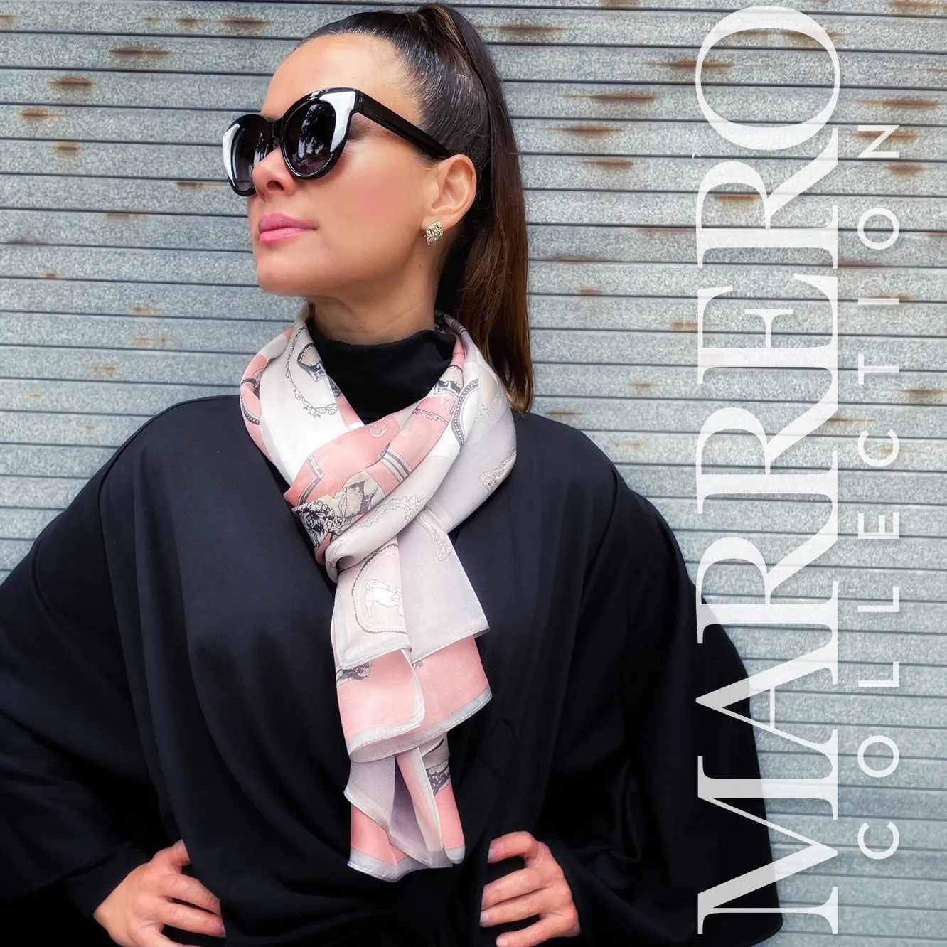 **** OUT OF STOCK  Memento Silk Scarf