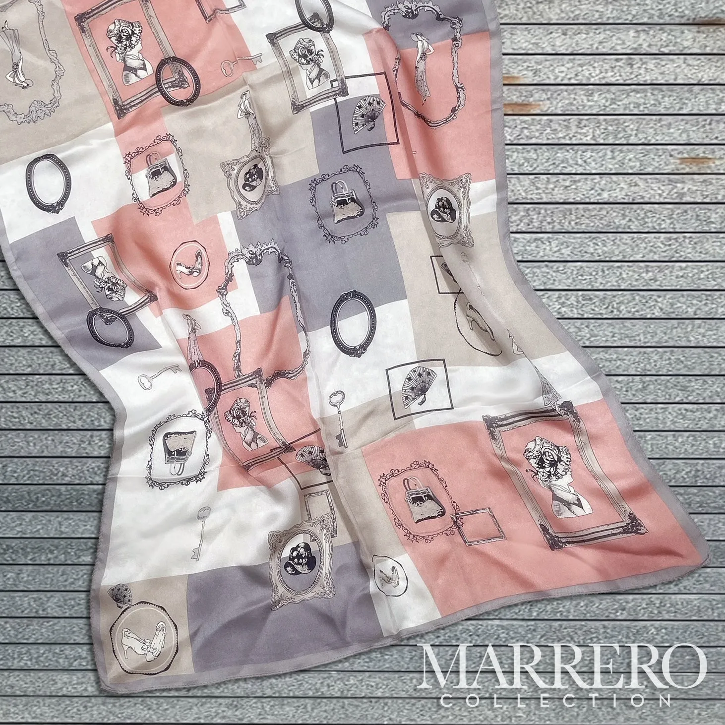 **** OUT OF STOCK  Memento Silk Scarf