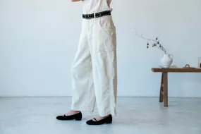 ( WHITE / KHAKI ) CORDUROY RELAXED PANTS 🌟BEST BUY🌟