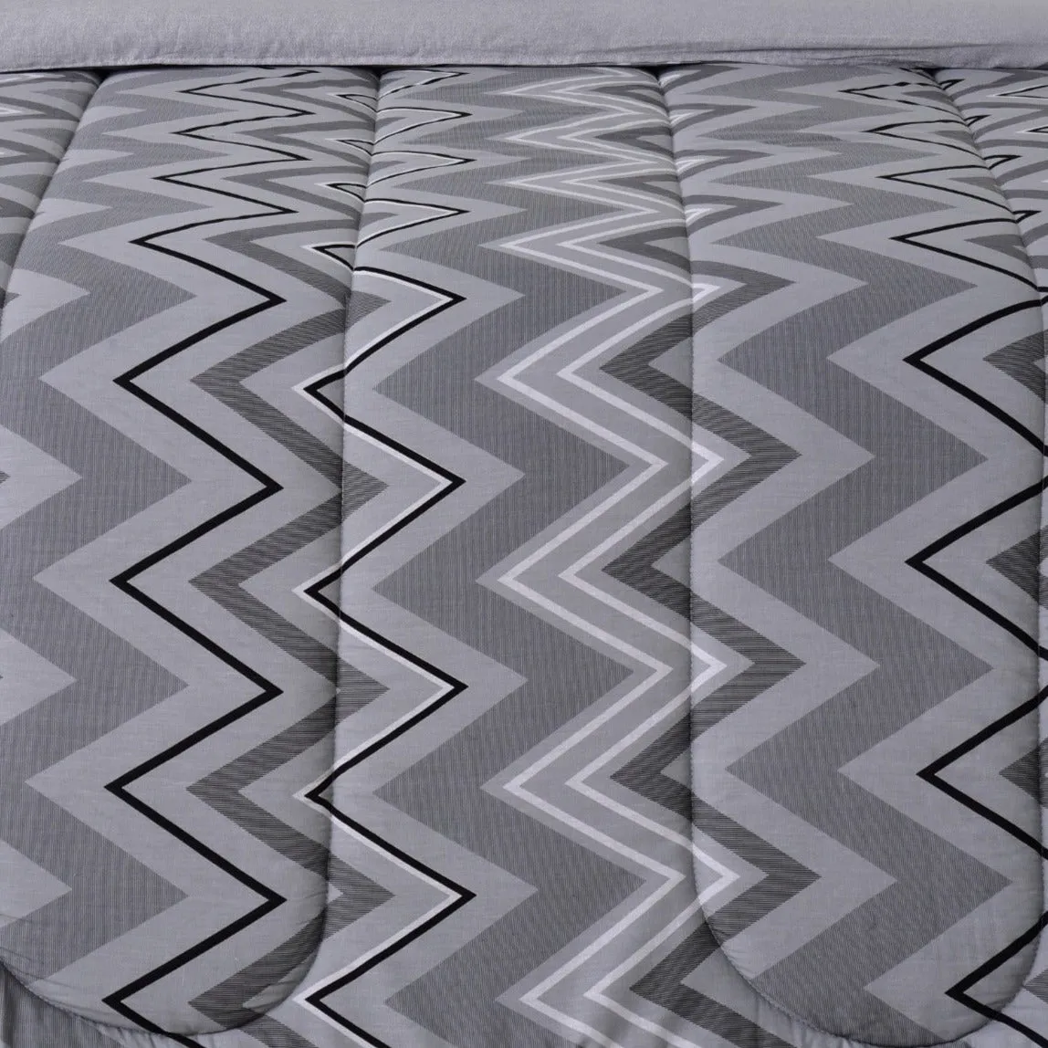 1 PC Double Winter Comforter-Zig Zag Lines