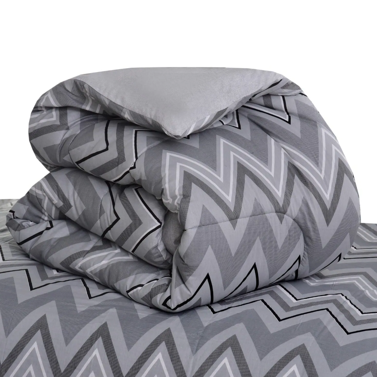 1 PC Double Winter Comforter-Zig Zag Lines