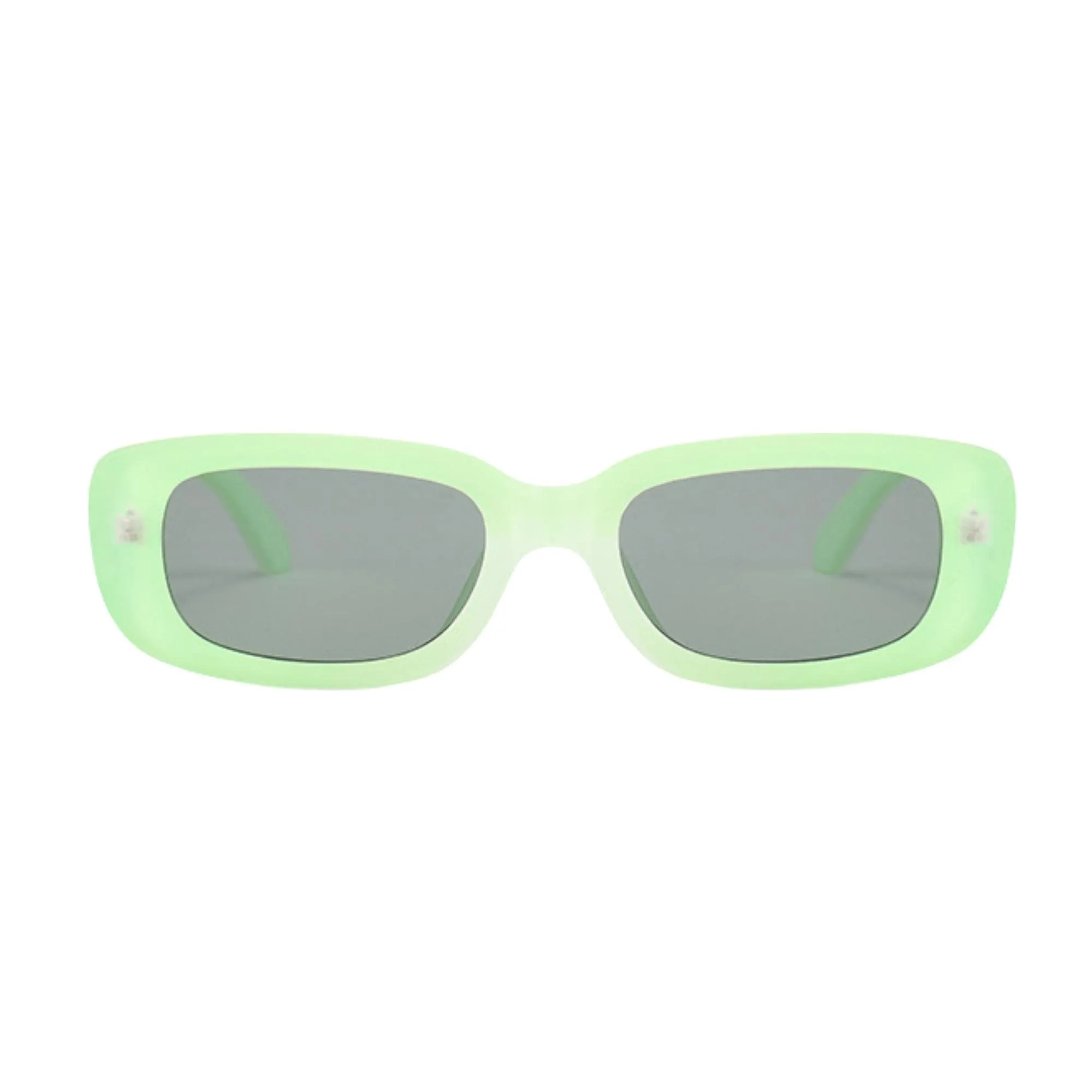 4Flaunt UV Protected Rectro 4Kids Retro Rectangular Vintage Fashion Sunglasses For Kids | Age : 3  Years | Small (C3 - Green)