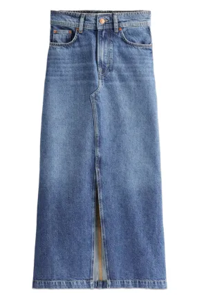 5 Pocket Denim Maxi Skirt