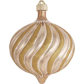 6" (150mm) Swirled Onion Shatterproof Large Christmas Ornaments