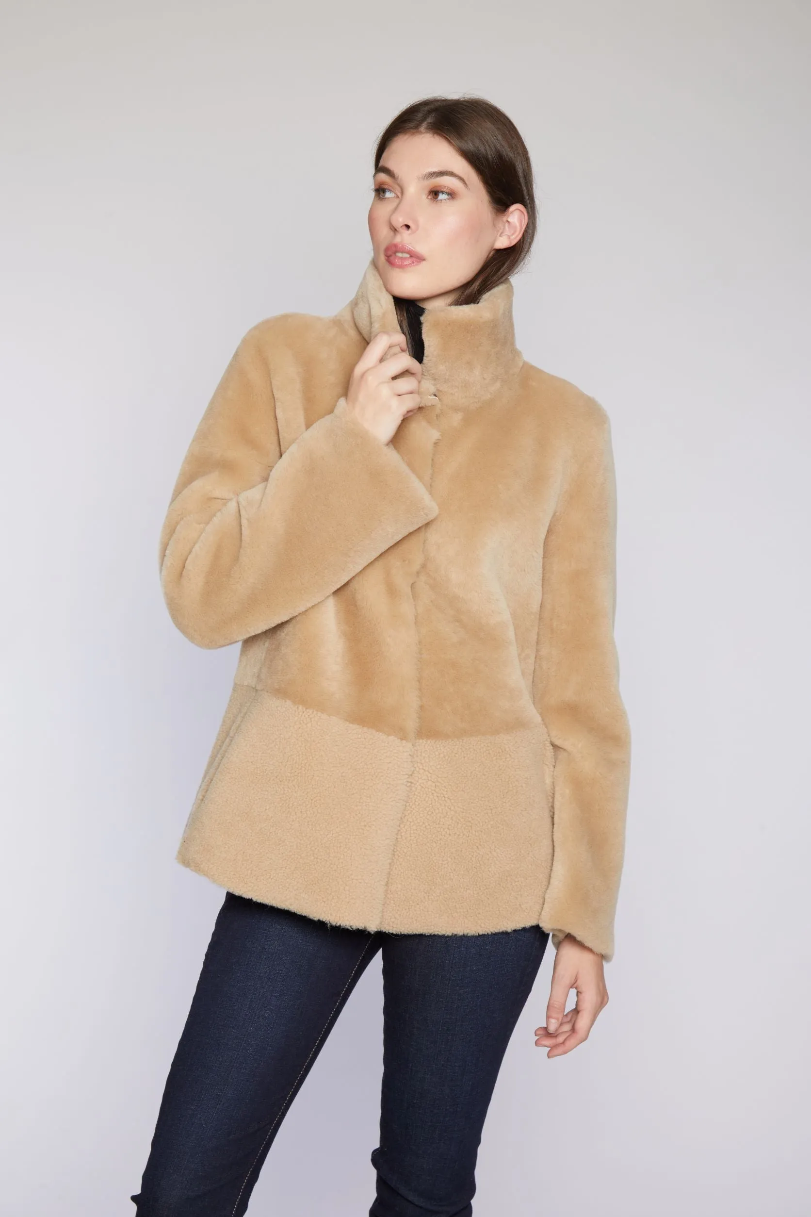 #865 Reversible Shearling Jacket Shearling