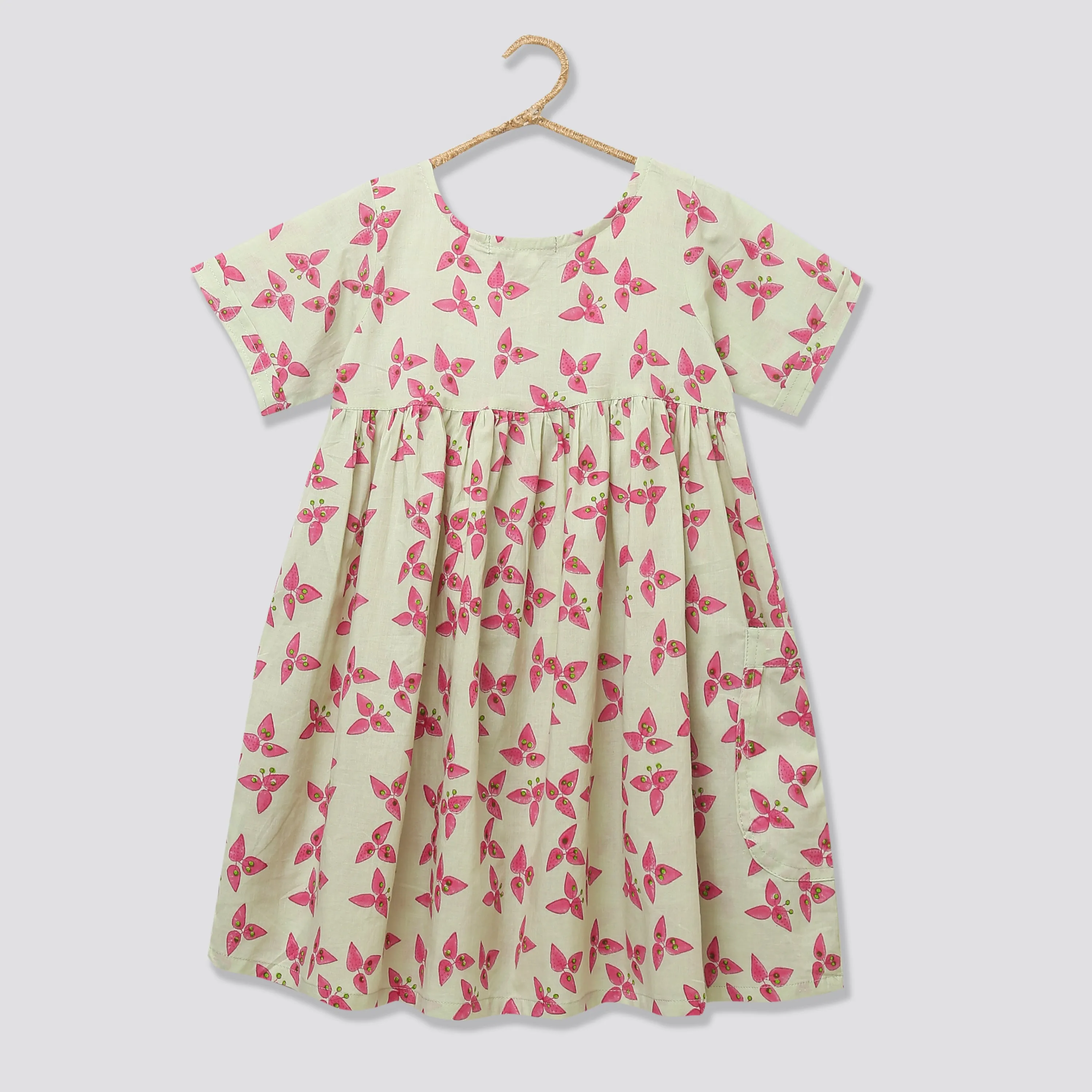 A Cluster of Bougainvillea' - Casual Dress