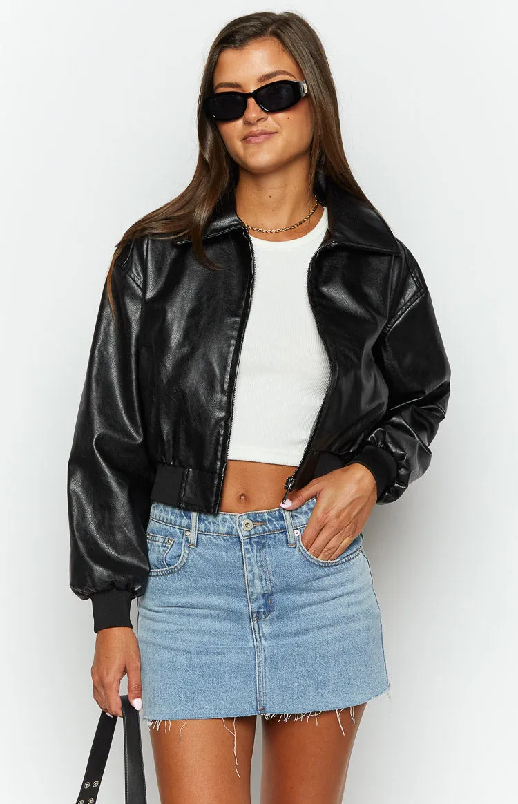 Abbi Black Cropped Jacket