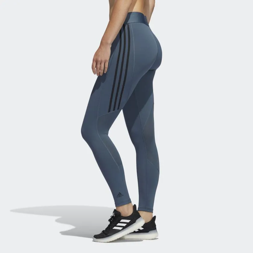 Adidas Women Alphaskin 3-Stripes Long Tights