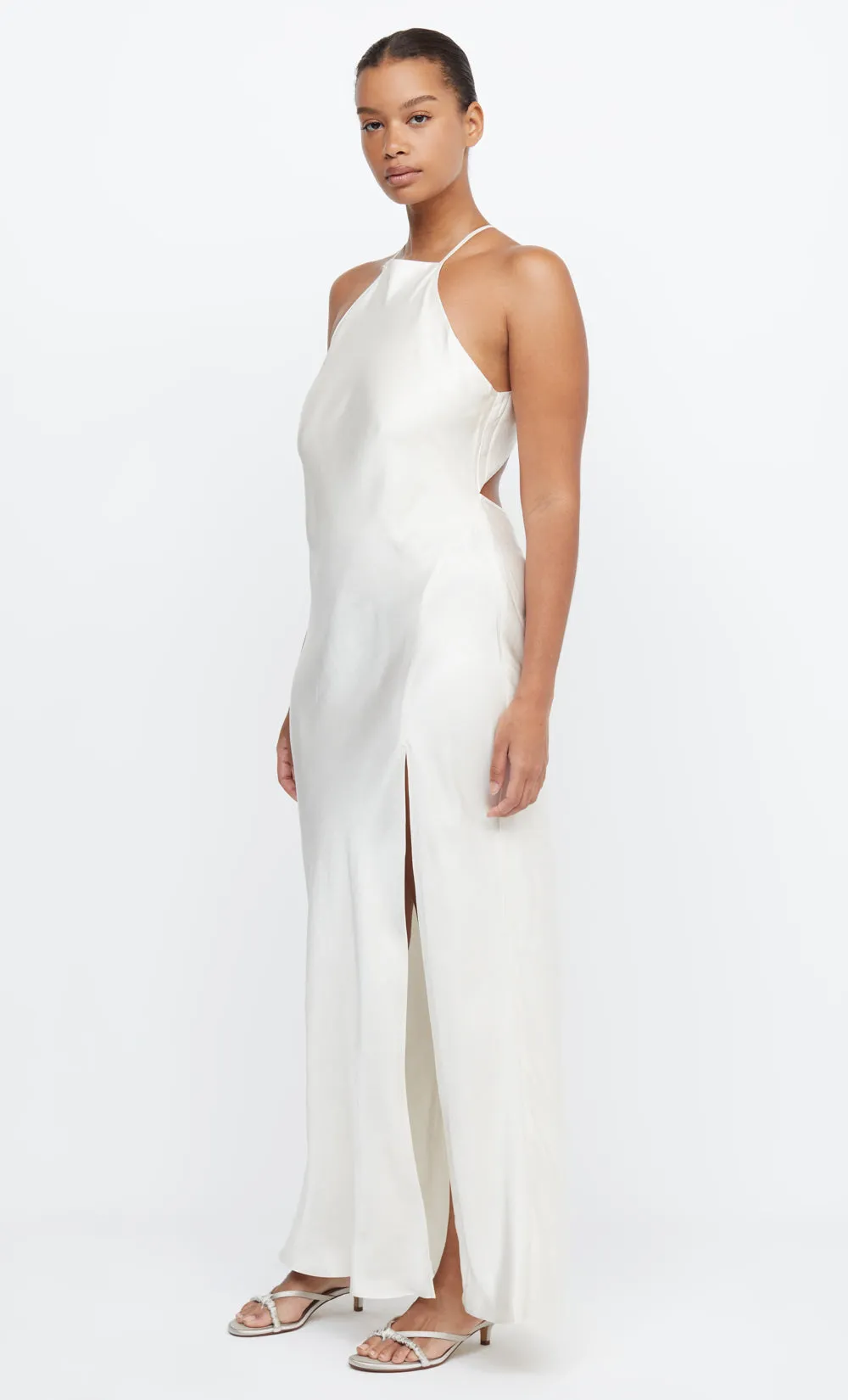 ADORE HALTER MAXI DRESS - CREAM