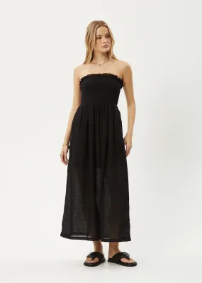 AFENDS Womens Marlow - Strapless Maxi Dress - Black