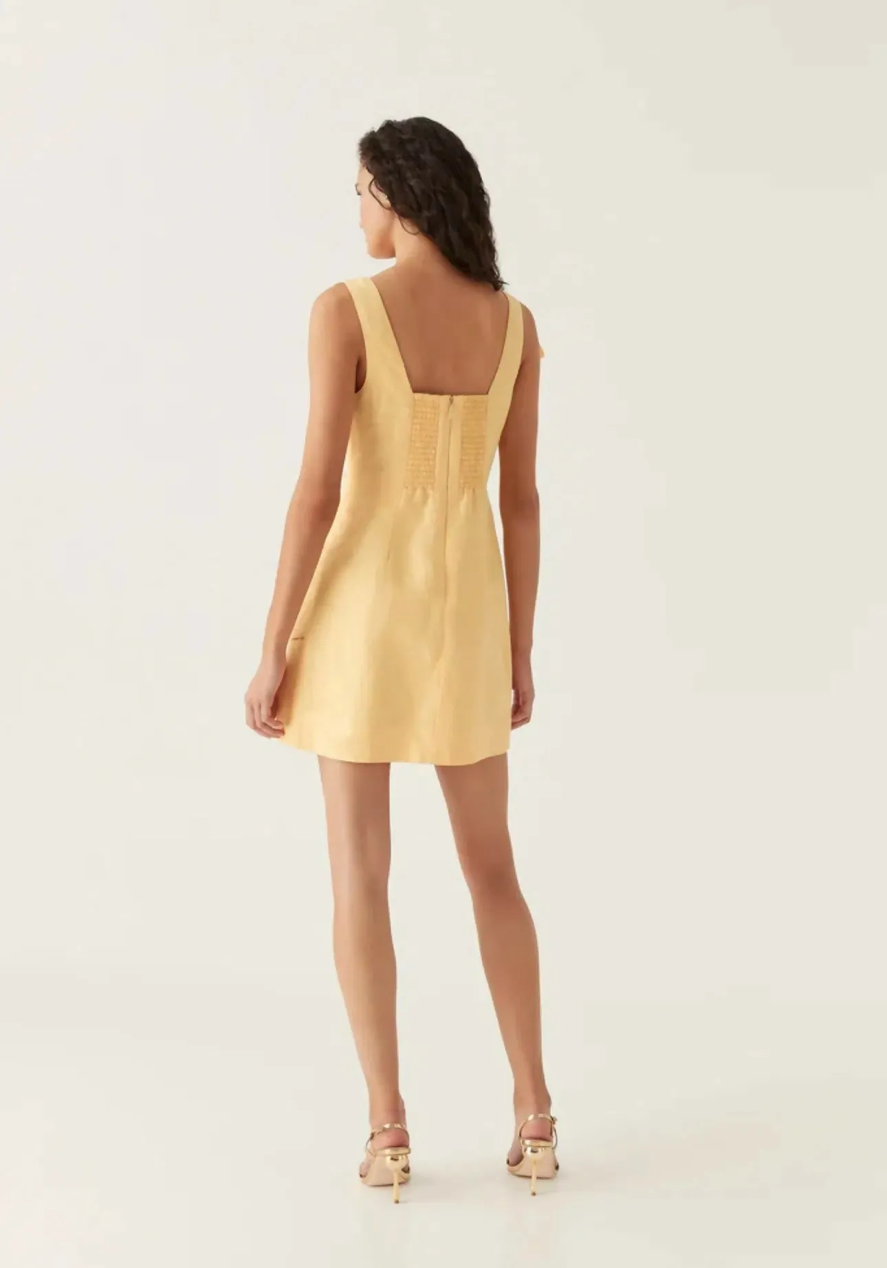 Aje Energy Mini Dress Marigold Yellow Size 6, 8 & 10