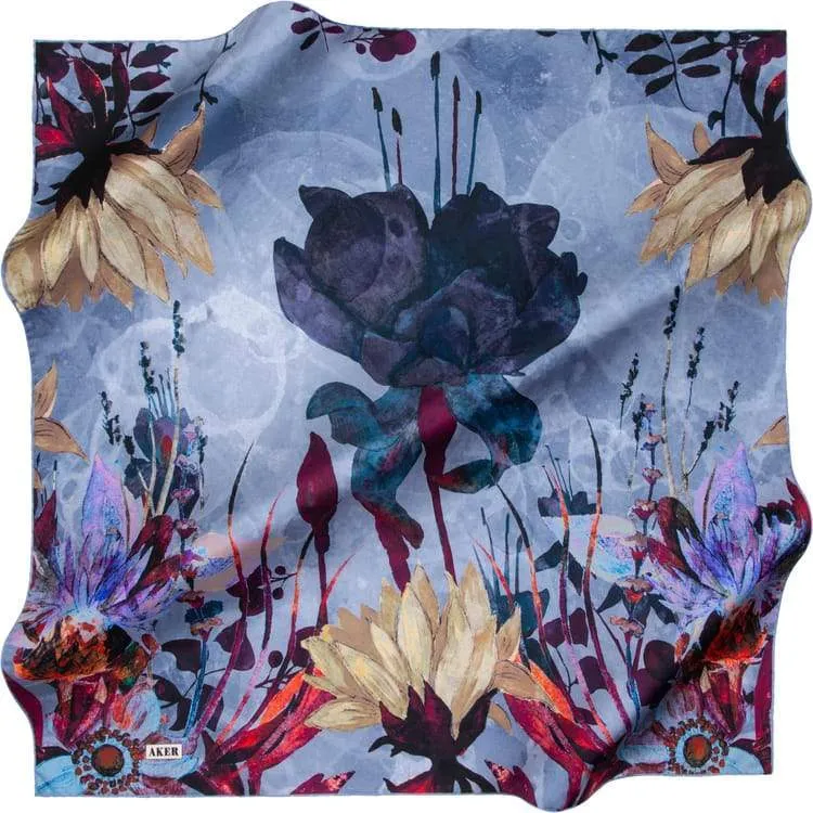 Aker Jenna Floral Silk Scarf No. 22