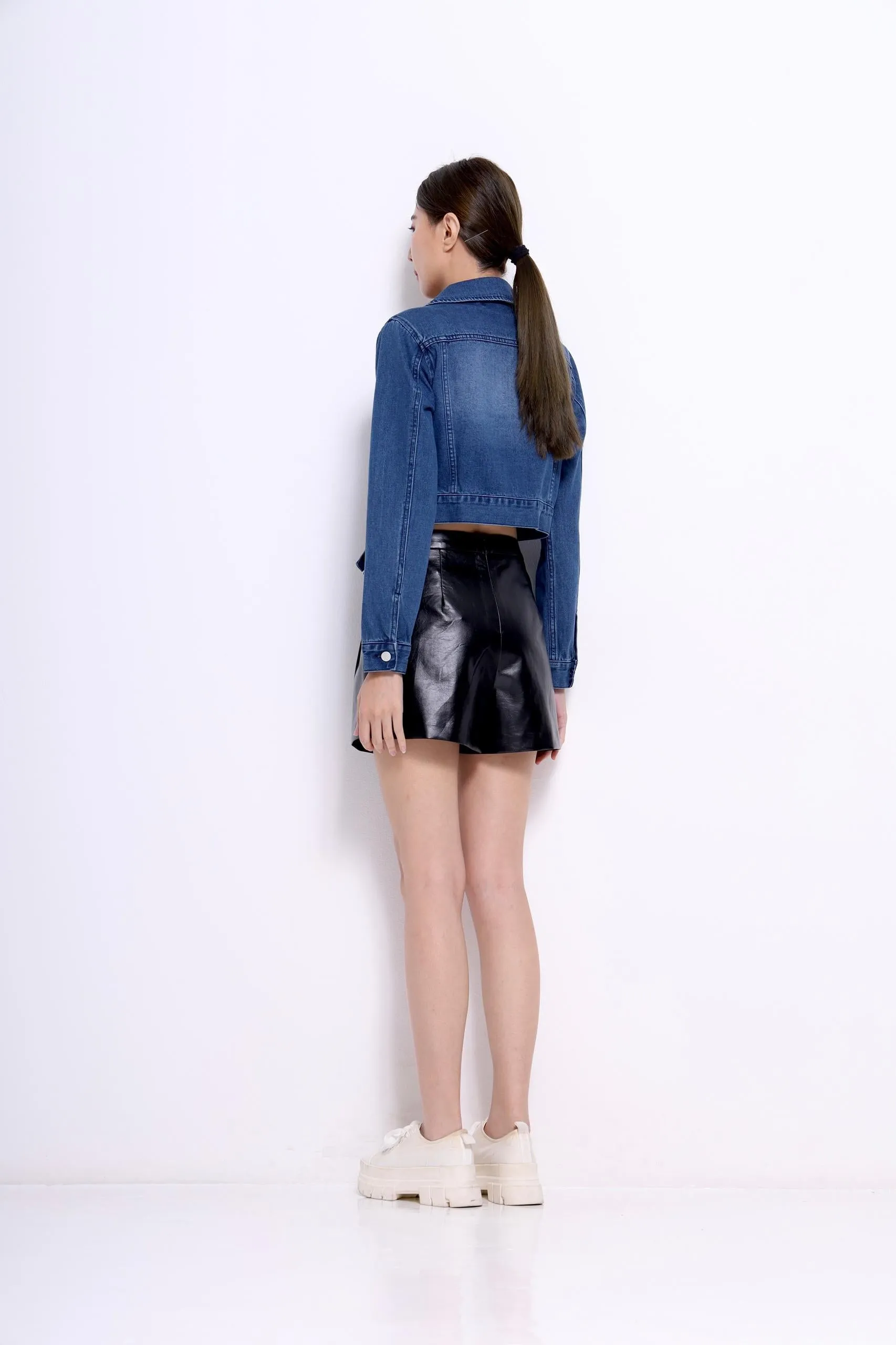 Alex Cropped Denim Jacket