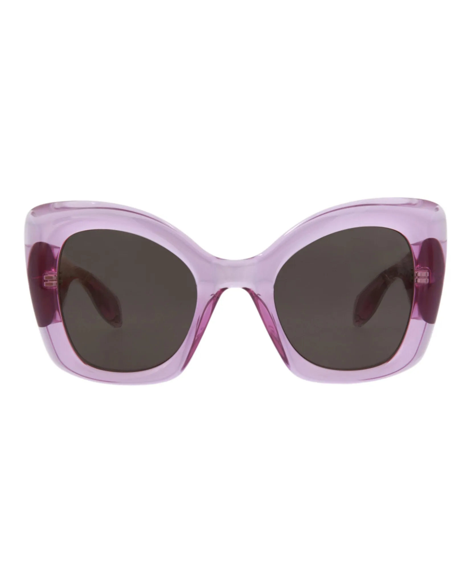 Alexander McQueen Womens Cat Eye Violet Violet Grey Fashion Designer Eyewear