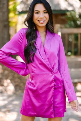 All Business Deep Orchid Pink Blazer Romper