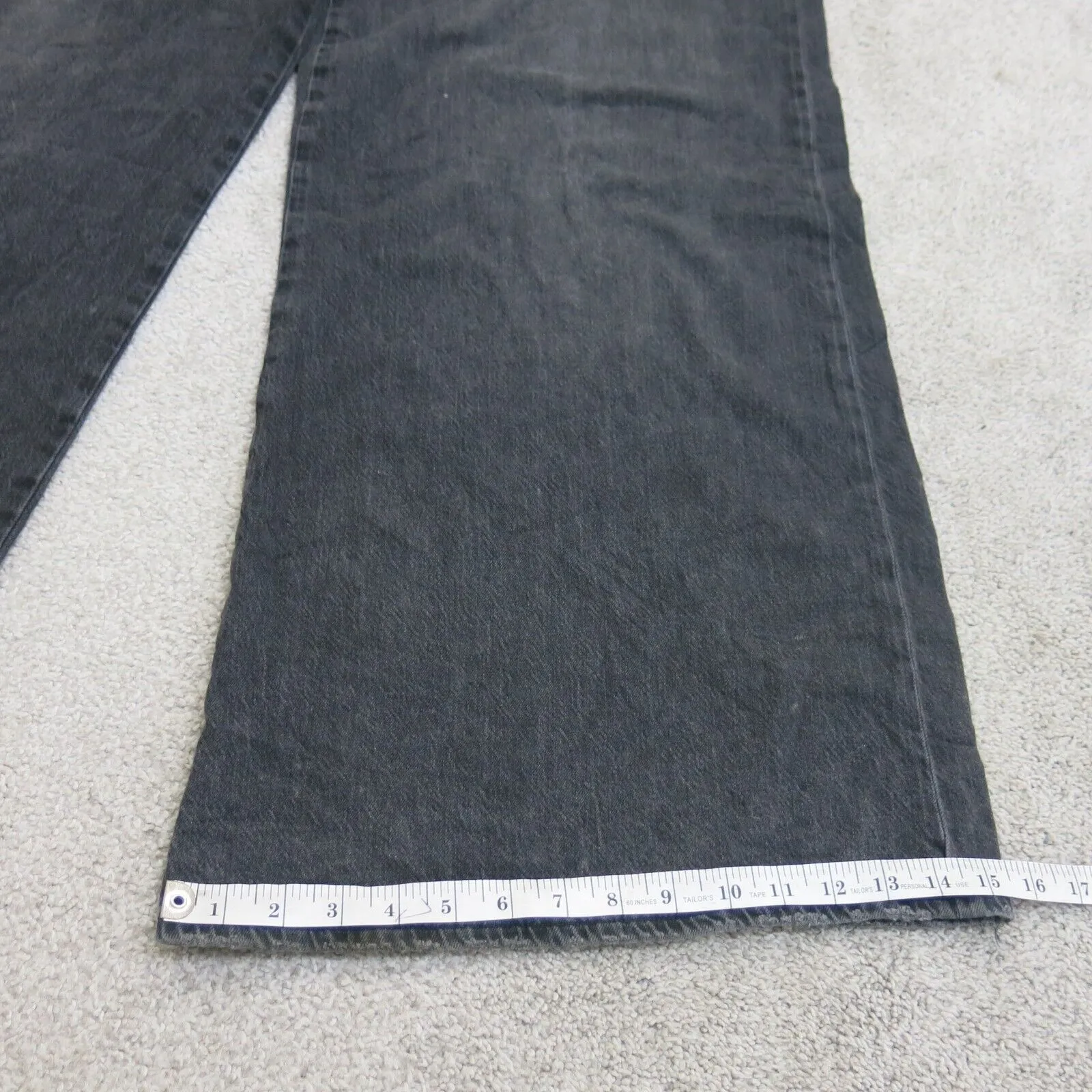 American Eagle Jeans Womens W32 Black Denim Pants Flared Leg Casual Outdoor