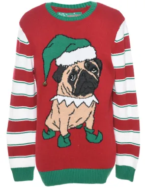 Animal Design Christmas Jumper - L