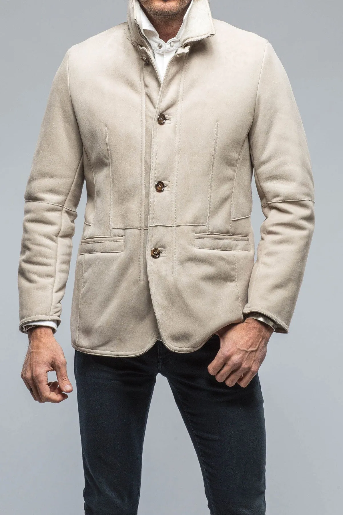 Antonio Shearling Jacket in Light Sand