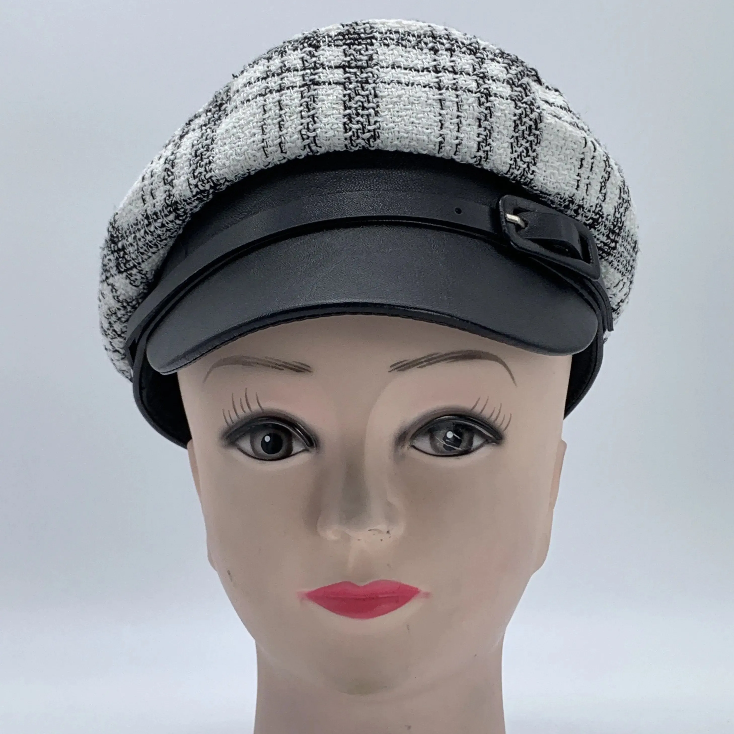 AOKING Winter Women's Hat Leather Cap Fashion