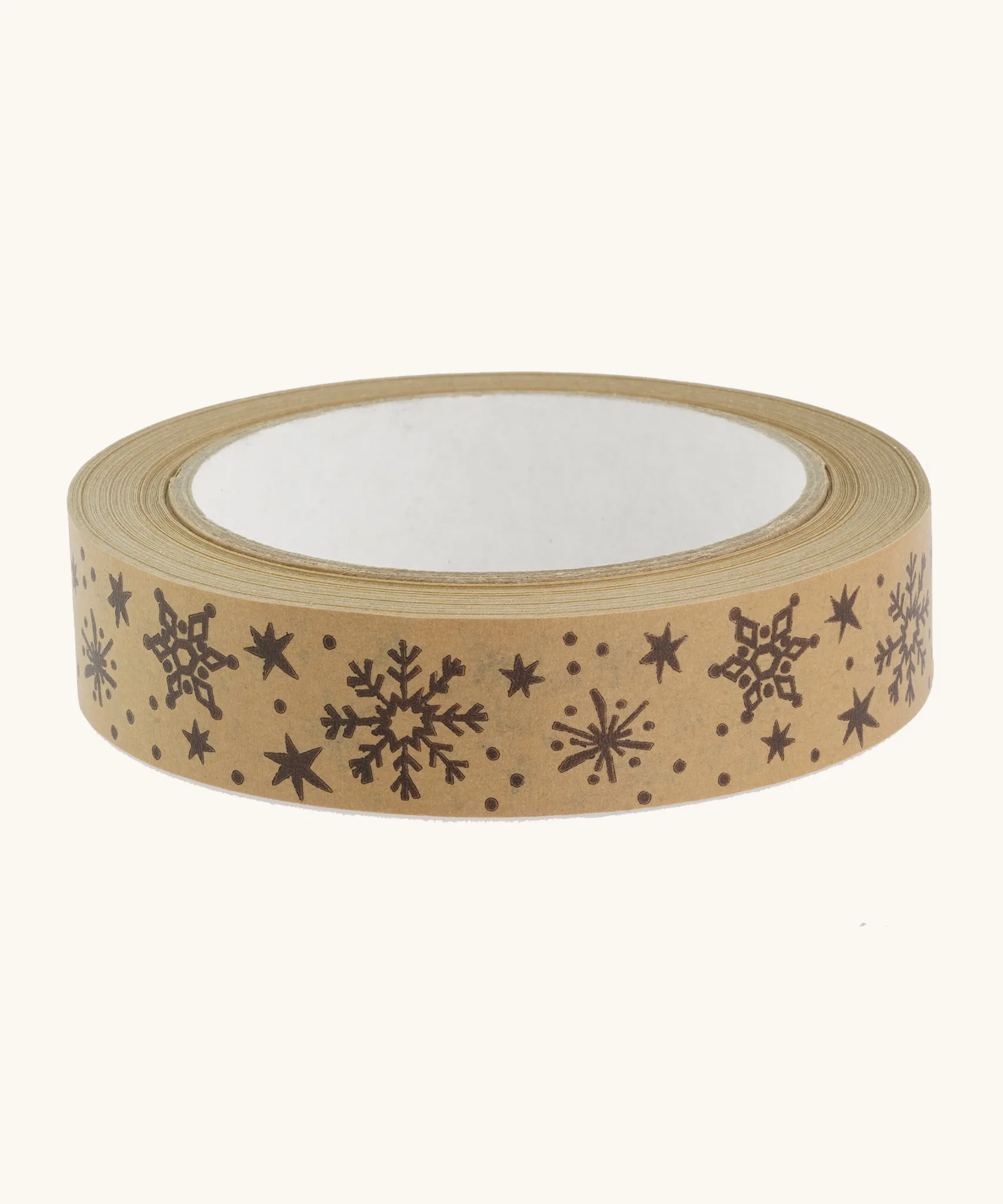 Babipur Kraft Eco Paper Tape - Snowflakes