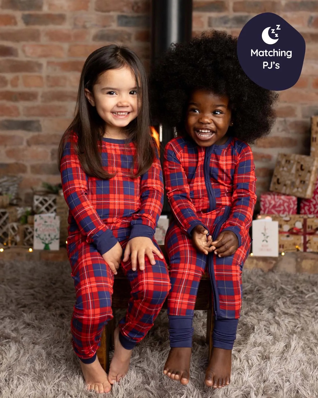 BABYGO® Tartan Zip Sleepsuit