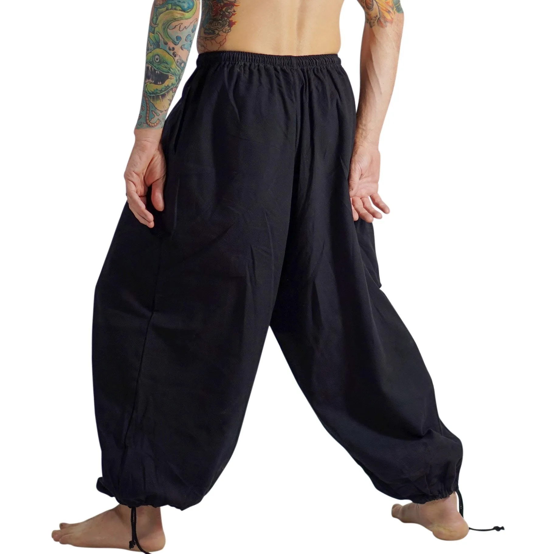 'Baggy Pirate Pants' - Black