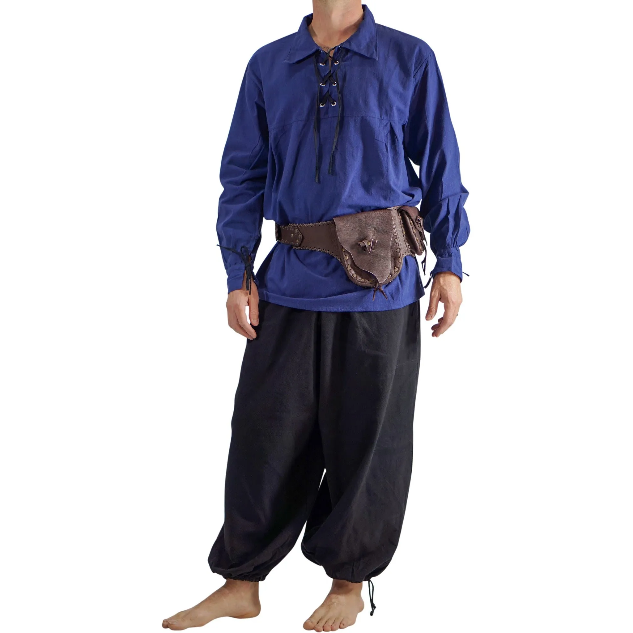 'Baggy Pirate Pants' - Black