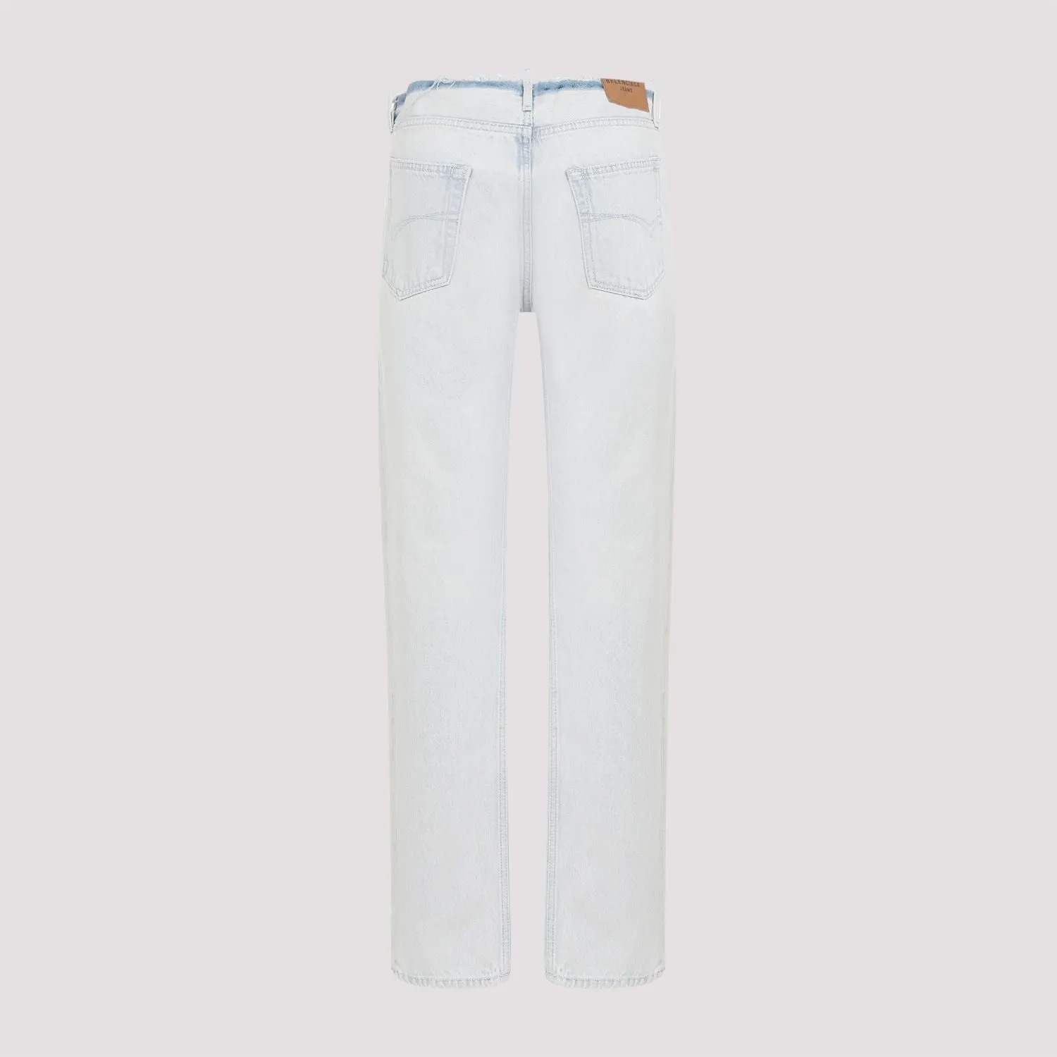 BALENCIAGA Cut-Off Waistband Denim Jeans