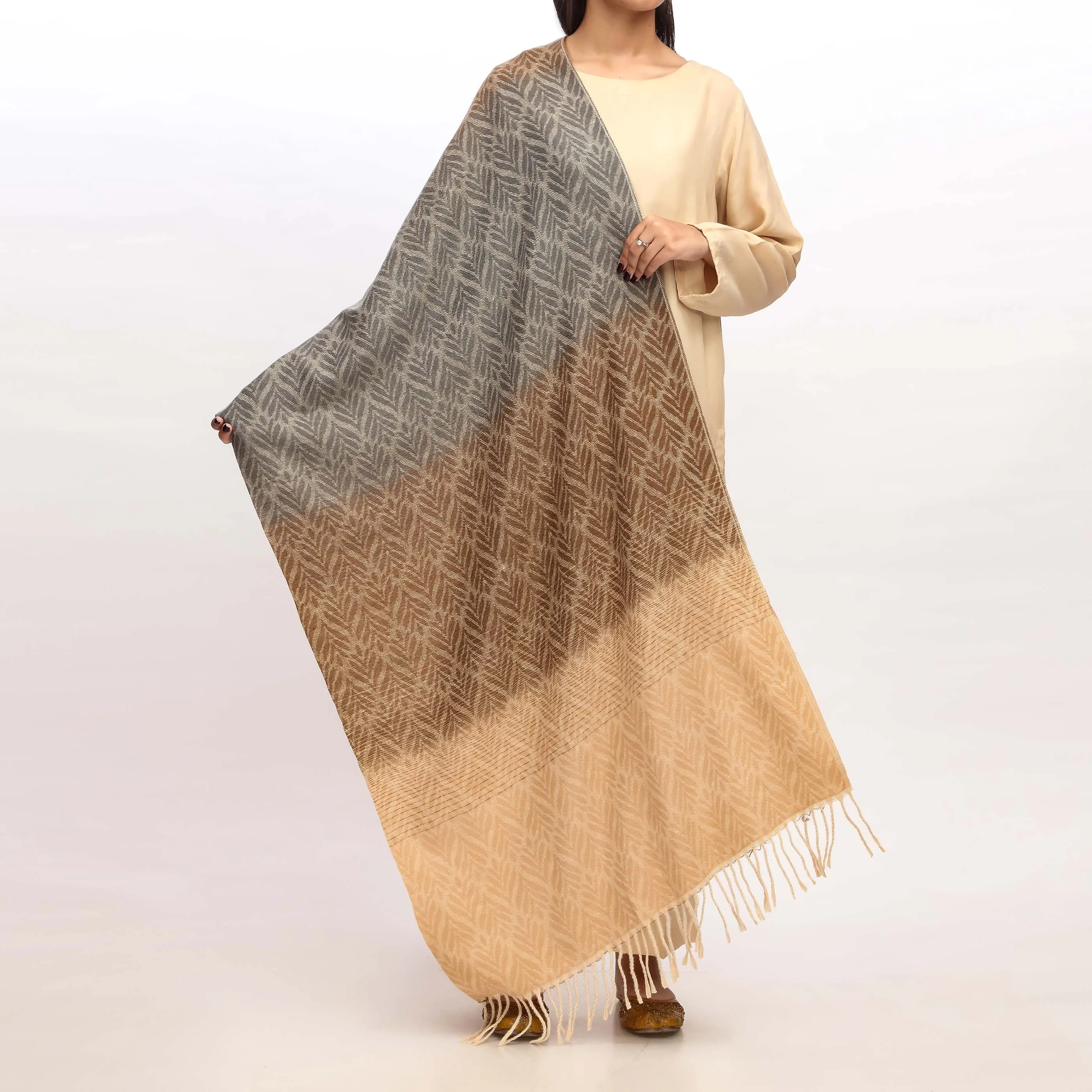 Beige Winter Stole PW4766