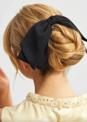 Black Bow Hair Clip