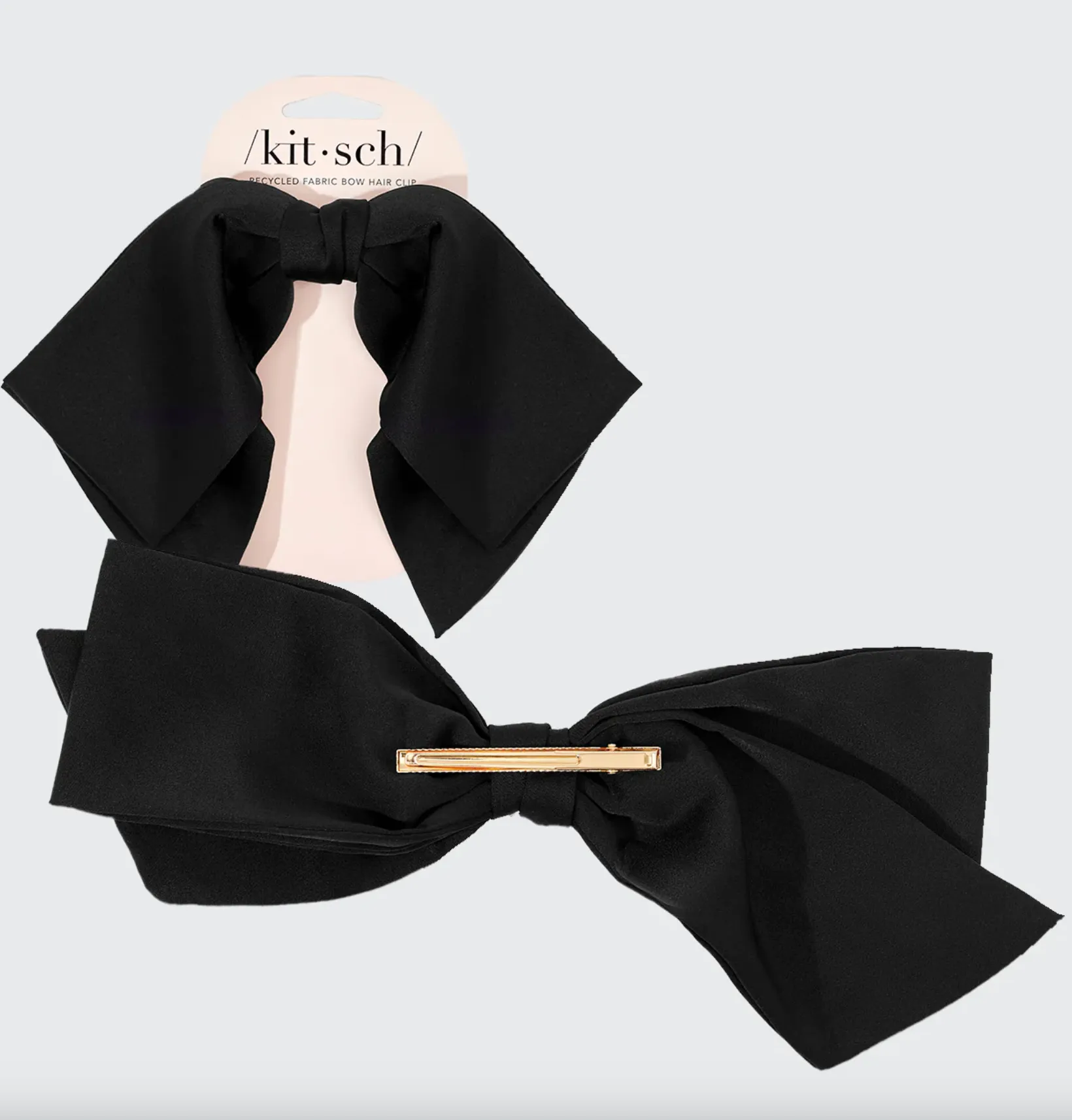 Black Bow Hair Clip