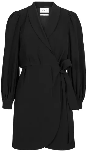 Blazer Wrap Dress - Black