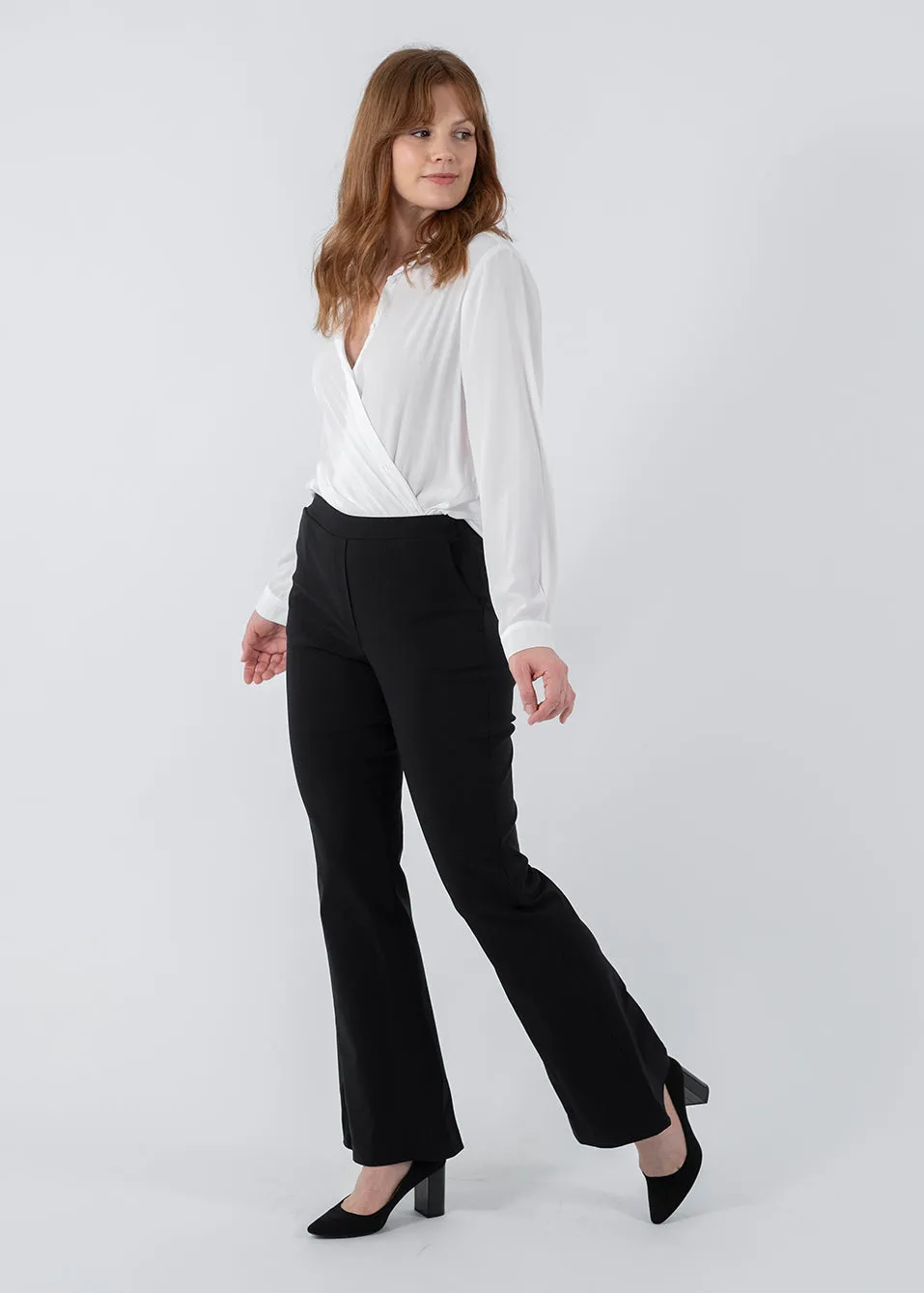 Bootie Bengaline Kick Flare pant in Black