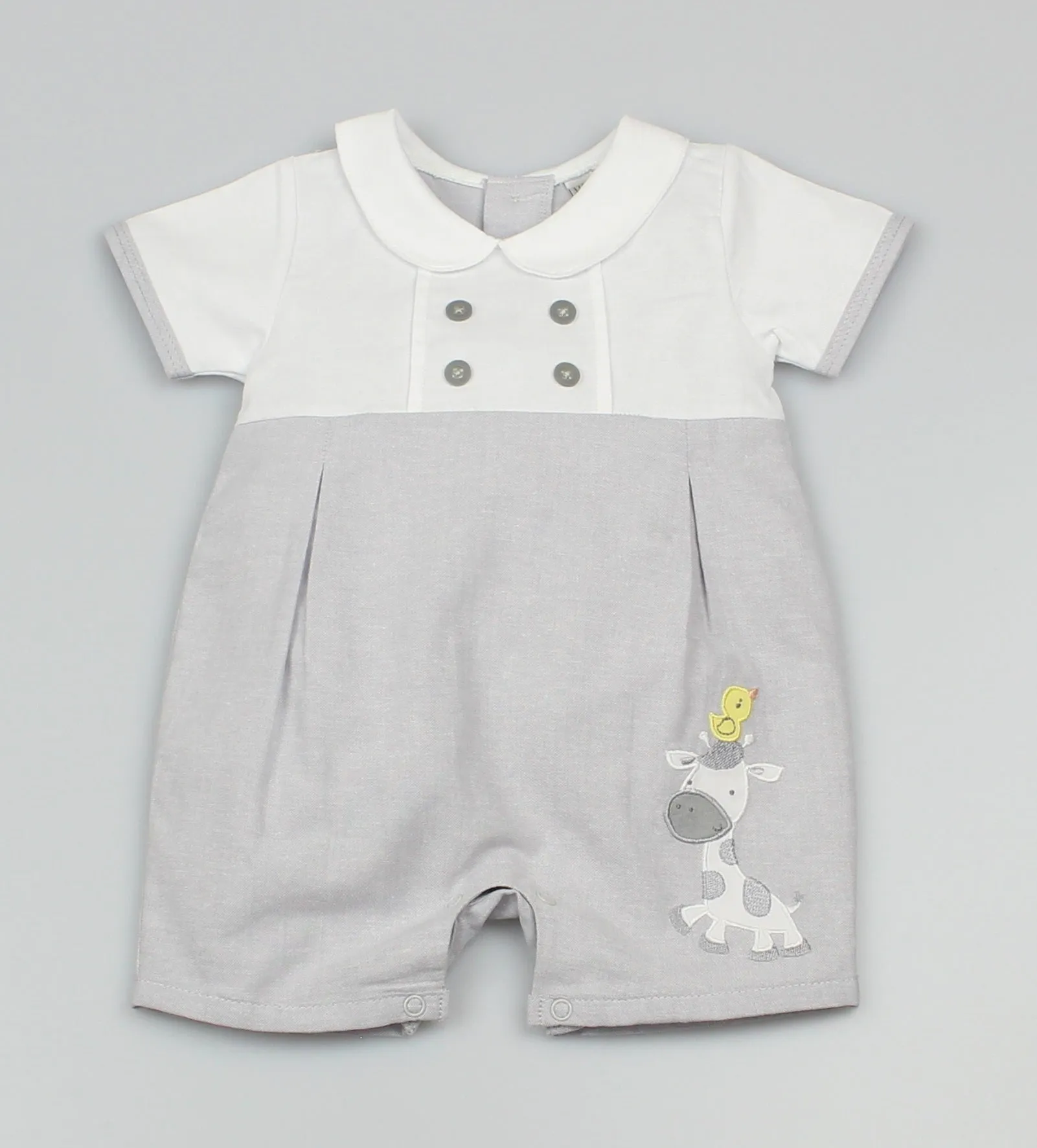 Boys Romper Giraffe (0-3-9 Months)-GF1054