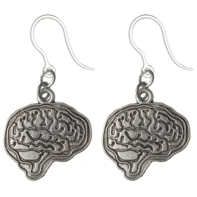 Brain Dangles Hypoallergenic Earrings for Sensitive Ears Made with Plastic Posts