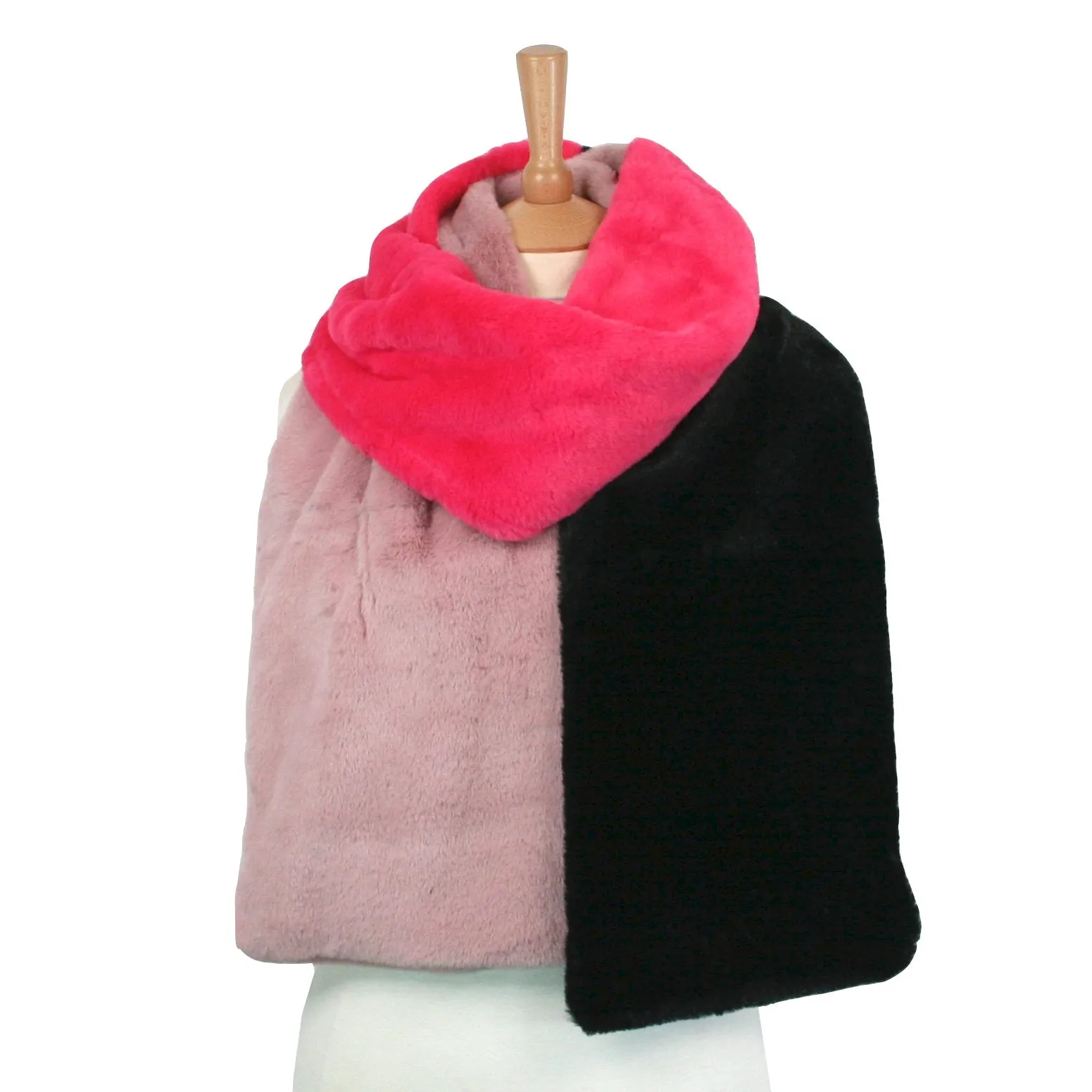 Bright Colour Faux Fur Scarf