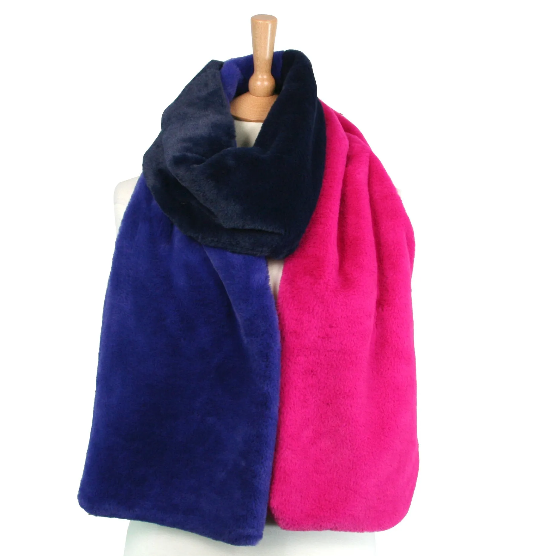 Bright Colour Faux Fur Scarf