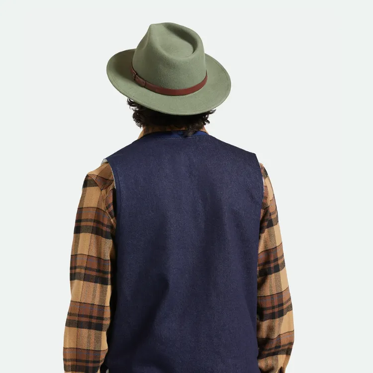 Brixton Messer Fedora - Light Moss