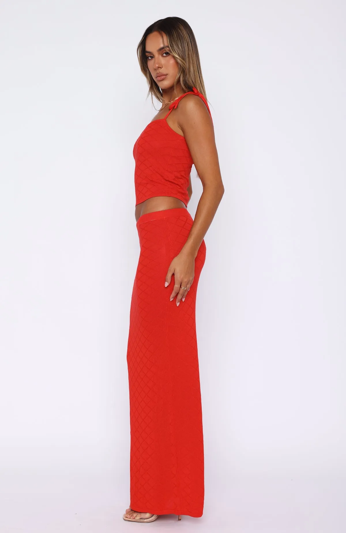 Carrying Your Love Maxi Skirt Chilli