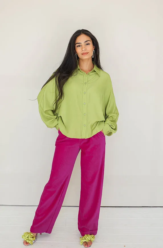 Catalog Magenta Corduroy Pants- FINAL SALE