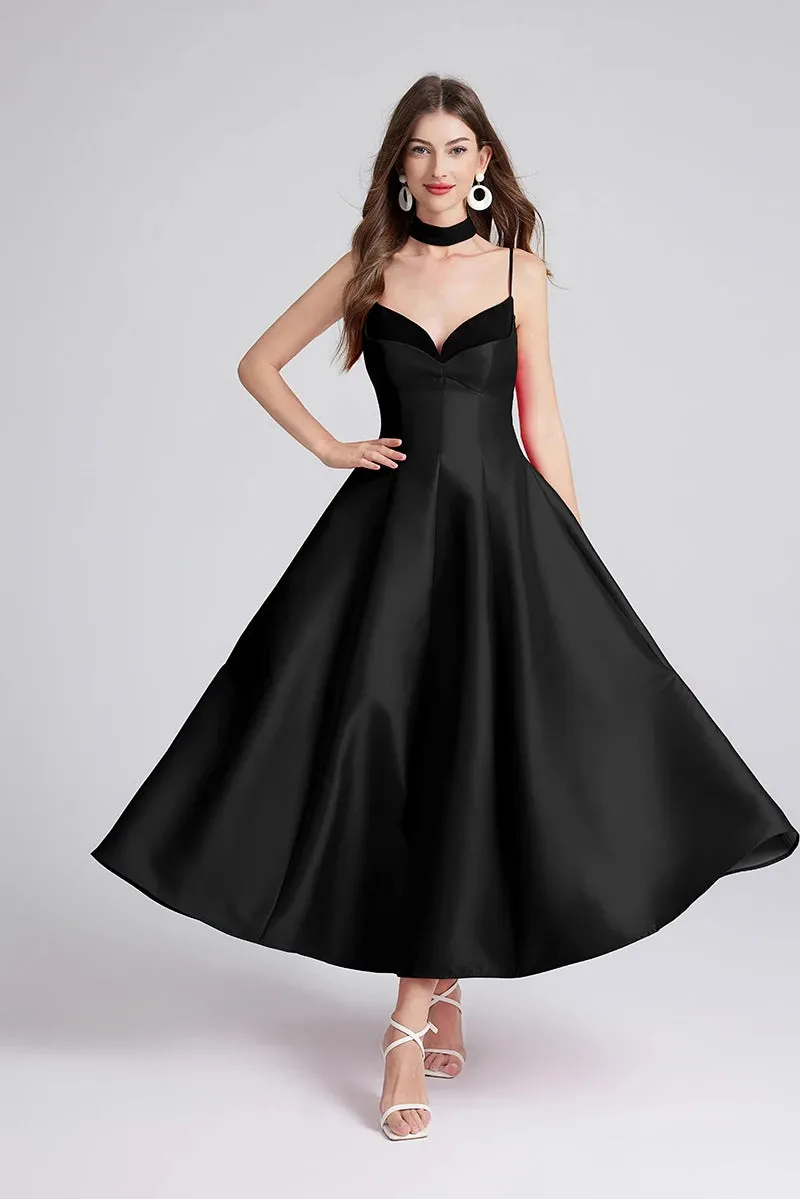 Chest Pad Wrap Corset A Line Pleated Halter Dress