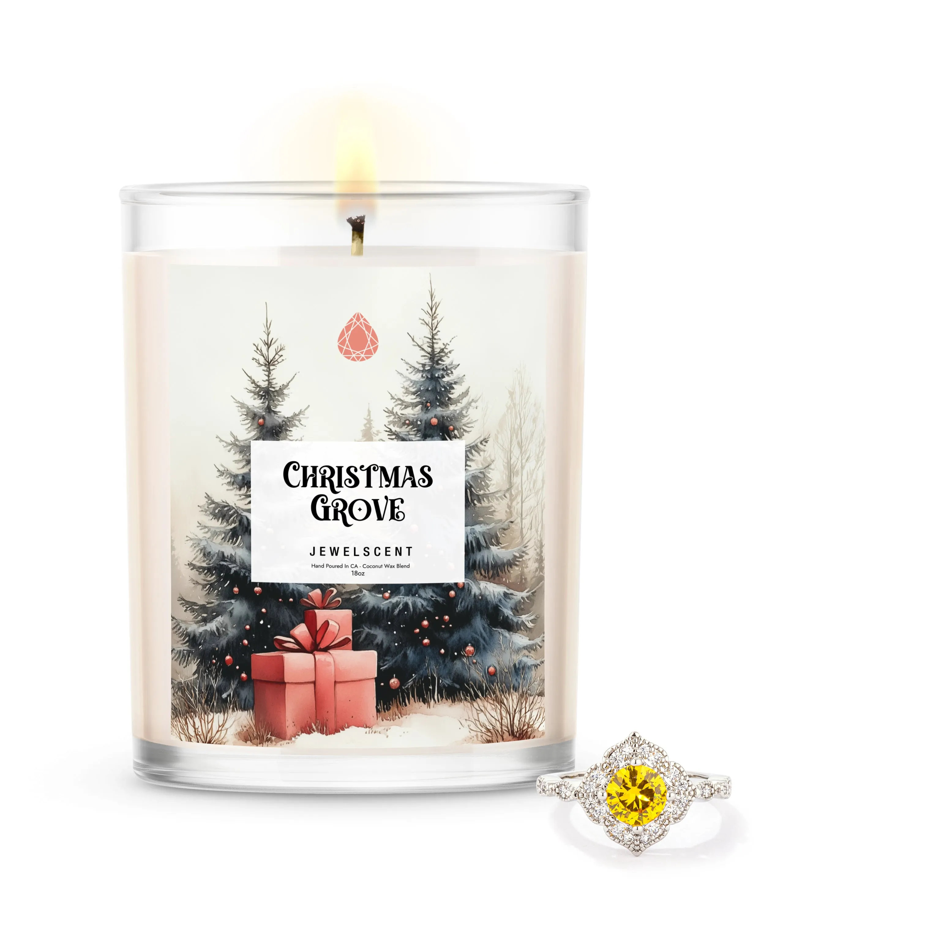 Christmas Grove 18oz Home Jewelry Candle