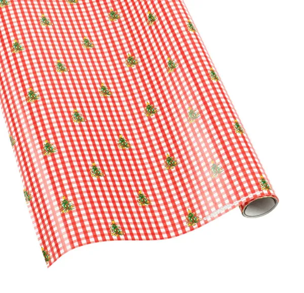 Christmas Tree Gingham Wrap