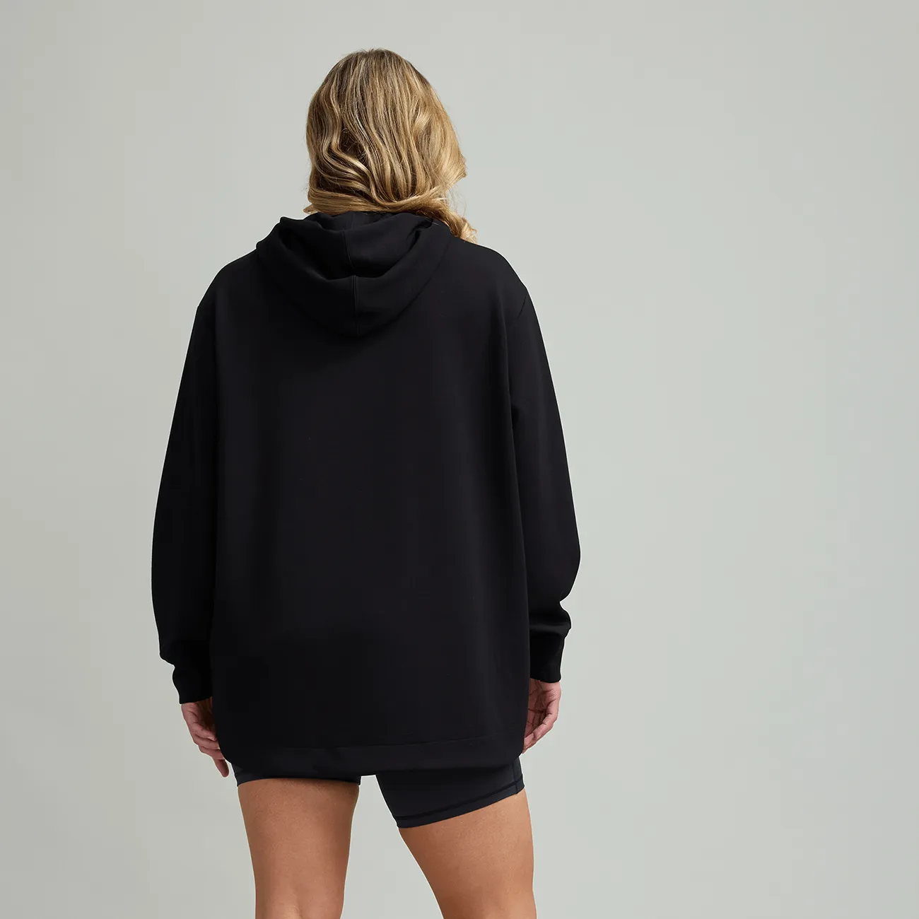 CLQ Zip through Oversized Tech Hoodie