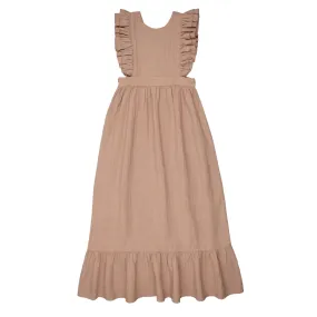 Coco Blanc Mauve Ruffle Maxi Dress