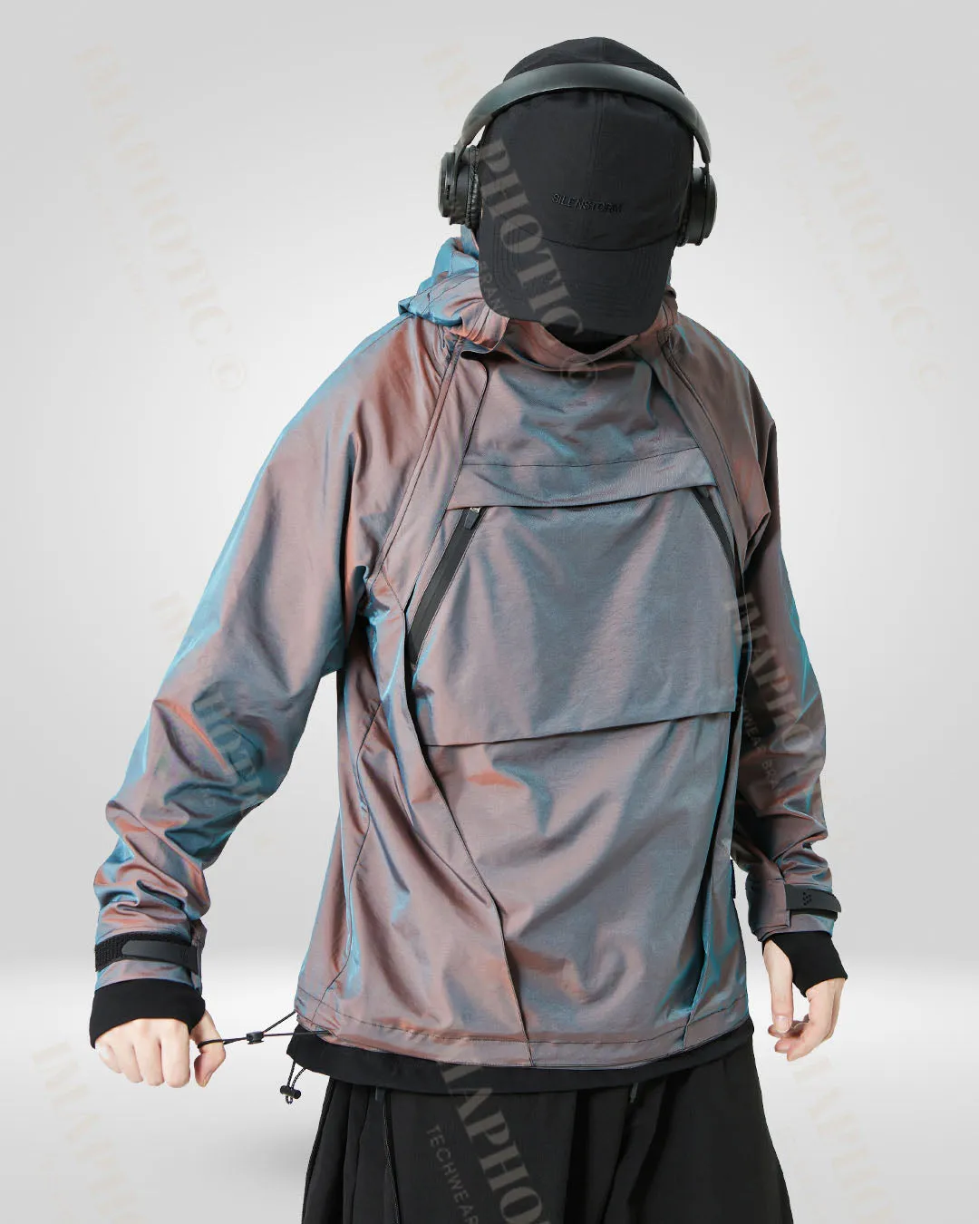 Color-Changing Hooded Windbreaker Jacket