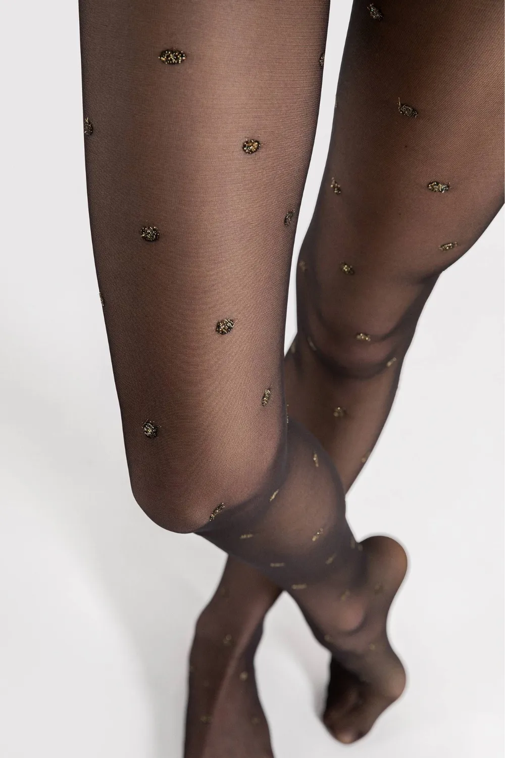 Confetti Lurex Dot Tights 20 Denier