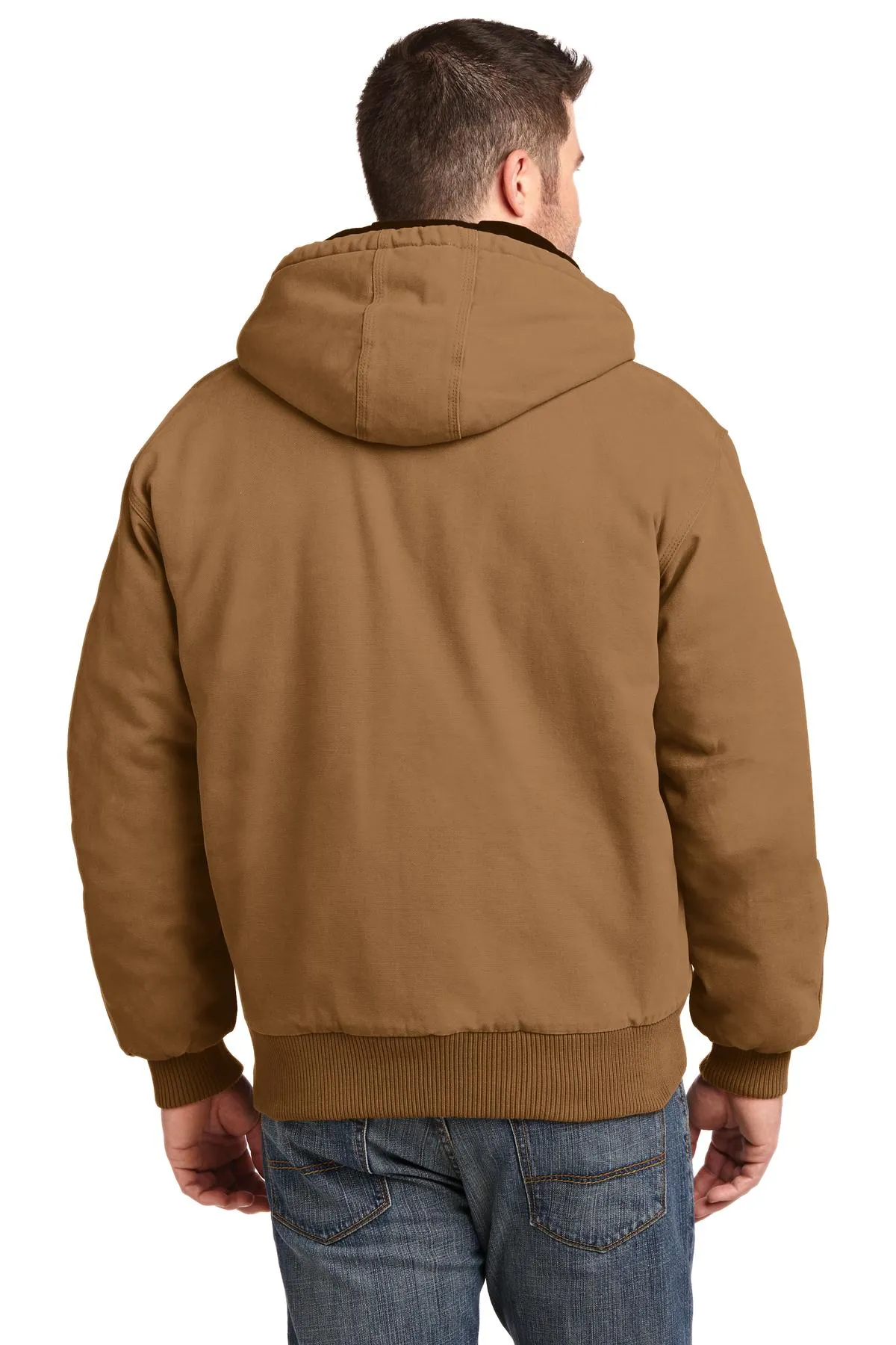 CornerStone Washed Duck Cloth Insulated Hooded Work Jacket. CSJ41