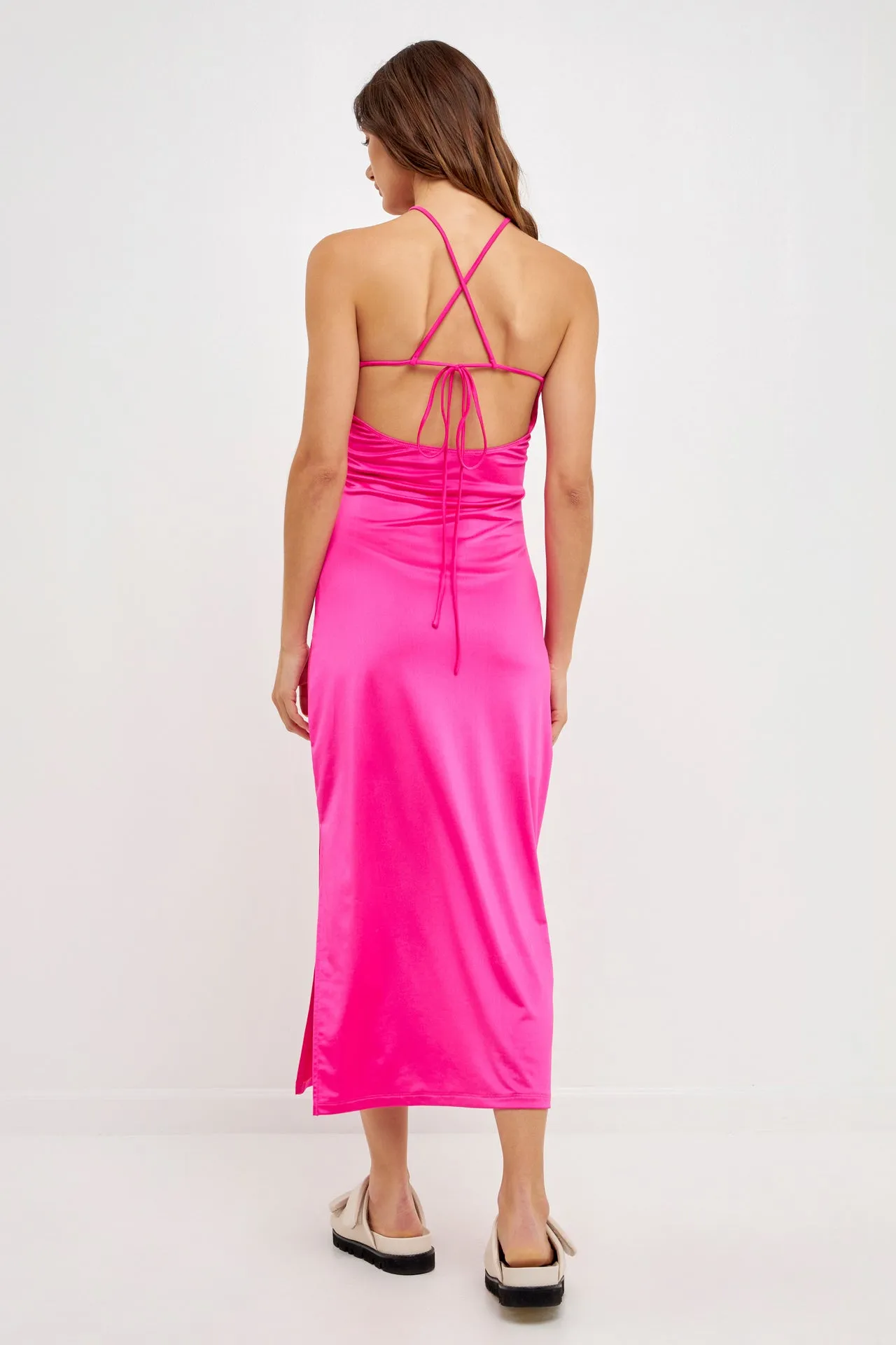 Cut Out Slinky Maxi Dress